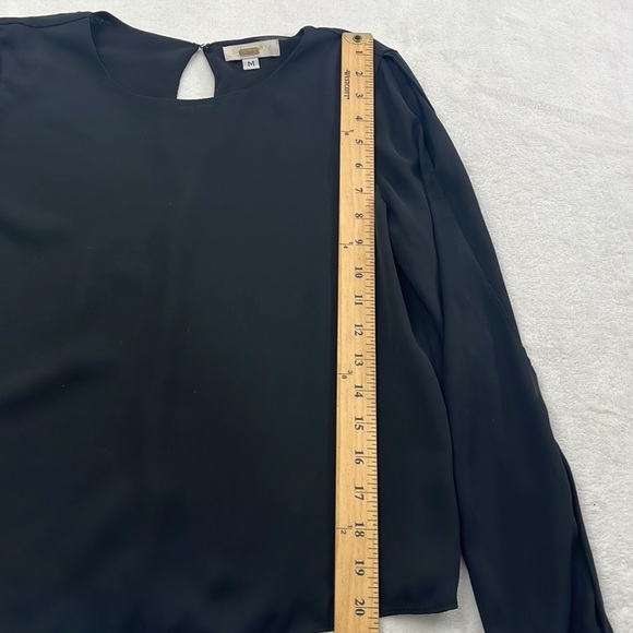 Ramy Brook Addy M Black Slit Sleeve Blouse Rent‎ The Runway - Picture 6 of 15